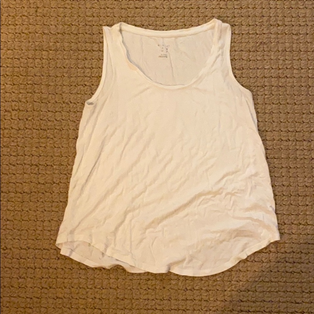 White flowy tank top